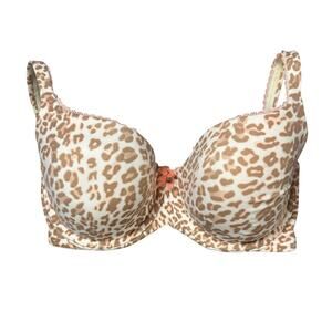 Victoria's Secret Body By Victoria Lined Demi Leopard Bra